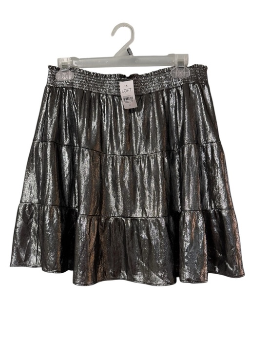 LOFT Dresses & Skirts - NWT LOFT Metallic Tiered Skirt – Size M–